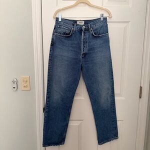 AGOLDE 90s Crop Midrise Loose Jean in Oblique 27